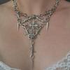 Minimalist Geometric Cross Pendant Necklace For Women With Alloy Chain Summer