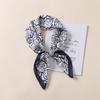70Cm Small Square Scarf Silk Scarf Camellia Imitation Silk Printing Professional Scarf High-end Versatile Thin Scarf