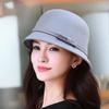 Dome Felt Fedora Hats Vintage Bucket Cap Fashion Jazz Hat  for  Women