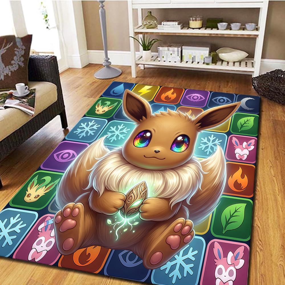 Cute Pokémon Floor Carpet, Cool Movie Themed Mat, Digital Printed Rug for Home Bedroom Decor, Play Mat -HYQ2