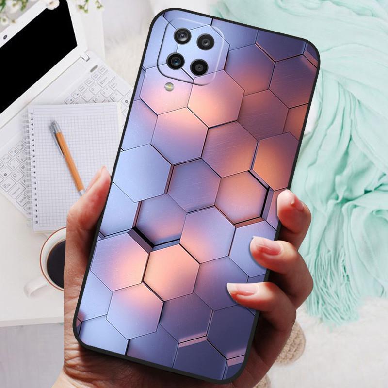 Для Samsung Galaxy A12 Чехол Силиконовый Роскошный Кот Мраморный Мягкий Бампер Чехол для Samsung Galaxy M12 A12 Защитные Чехлы A M 12