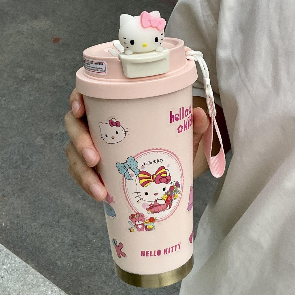 Термокружка Hello Kitty с двойными стенками из нержавеющей стали 316 для офиса и улицы