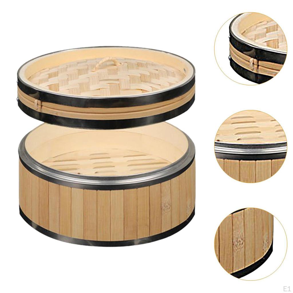 Бамбуковая корзина для пароварки Булочка для готовки на пару Главная Сумма и еда для овощей