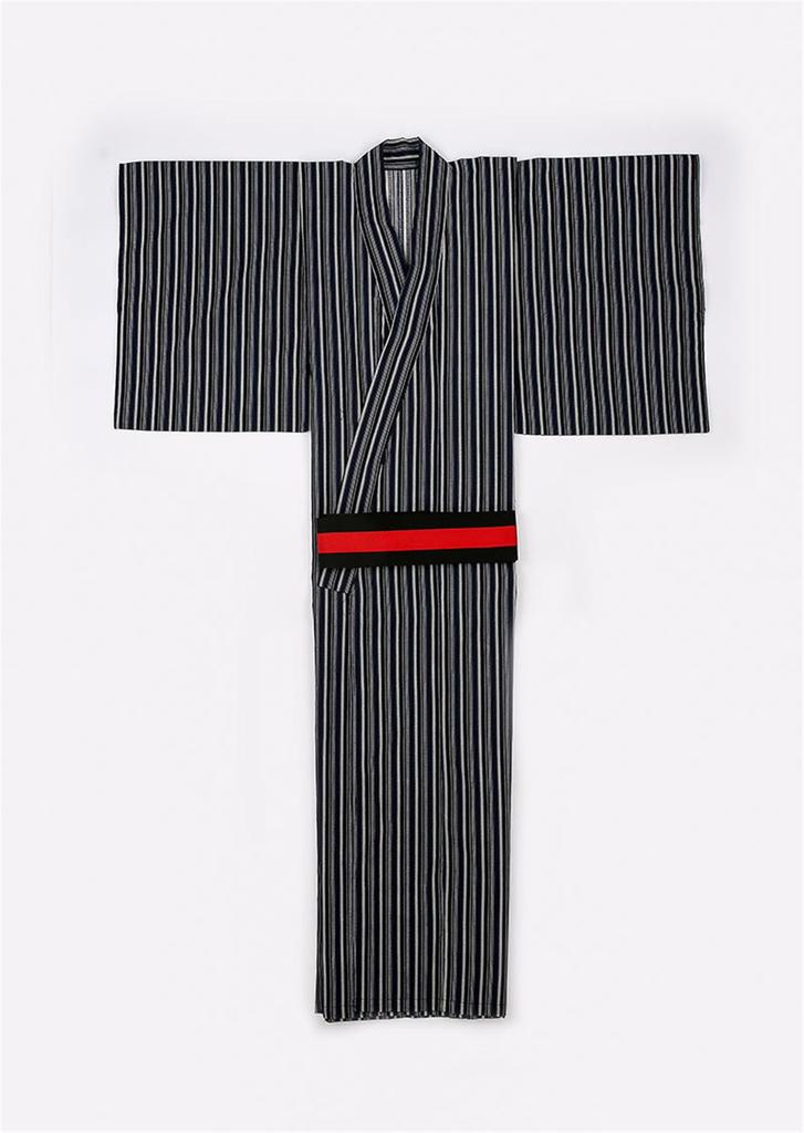 Комплект юката с поясом, легко одевается, комплект юката, летняя одежда, фестиваль фейерверков, юката, классная простая японская одежда, один размер [LanBuff]