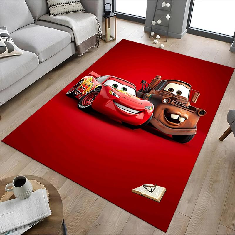 1pc Cars Movie Characters Carpet for Playroom Bedroom Living Room Sofa Home Decor,kids Game Area Rug Non-slip Floor Mat Y72926