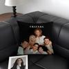 Classic FFriends TV Show Cushion Cover Natural Linen Organic Fabric DoubleSided Printing Sofa Home Decor Gift Pillow Case