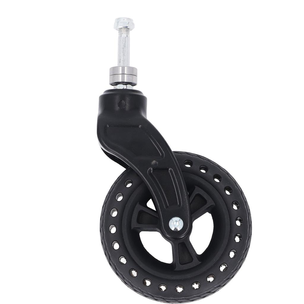 Trolley Front Wheel 6in Replacement TPE Rubber Non Slip Solid for Castor 75KG Load