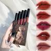 5 Sticks Lip Glaze Set Does Not Fade Non-stick Cup Matte Matte Cigarette Case Lipstick
