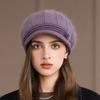 Женская шляпа Новая осенне-зимняя шерстяная шляпа Термошапка Вязаная шляпа для мамы среднего и пожилого возраста