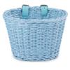 Bicycle Basket Rattan Woven Bike Storage Front Handlebar Basket Removable Waterproof Bicycle Pannier Basket Kid Bike Carrier Bag