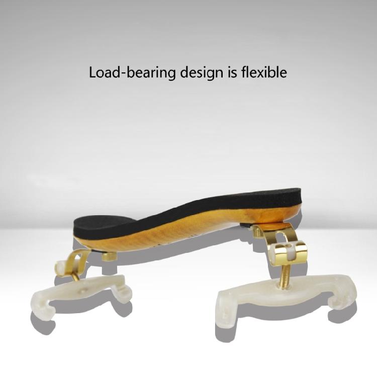 Height Adjustable 1/2 4/4 Size Solid Wood Violin Parts with Comfortable Foam Pad