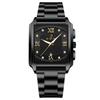 RORIOS Square Quartz Wristwatch with Date Water Luminous Metal Classic Perfect for Work or Simple Perfect for Day or Black Men's Display, Resistant,