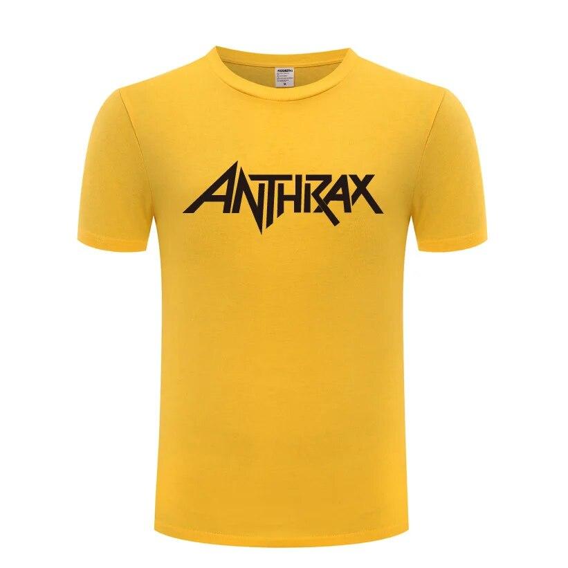 Рок-группа ANTHRAX футболки с принтом унисекс хип-хоп с коротким рукавом с круглым вырезом хлопковая футболка унисекс крутая забавная уличная футболка летний стиль