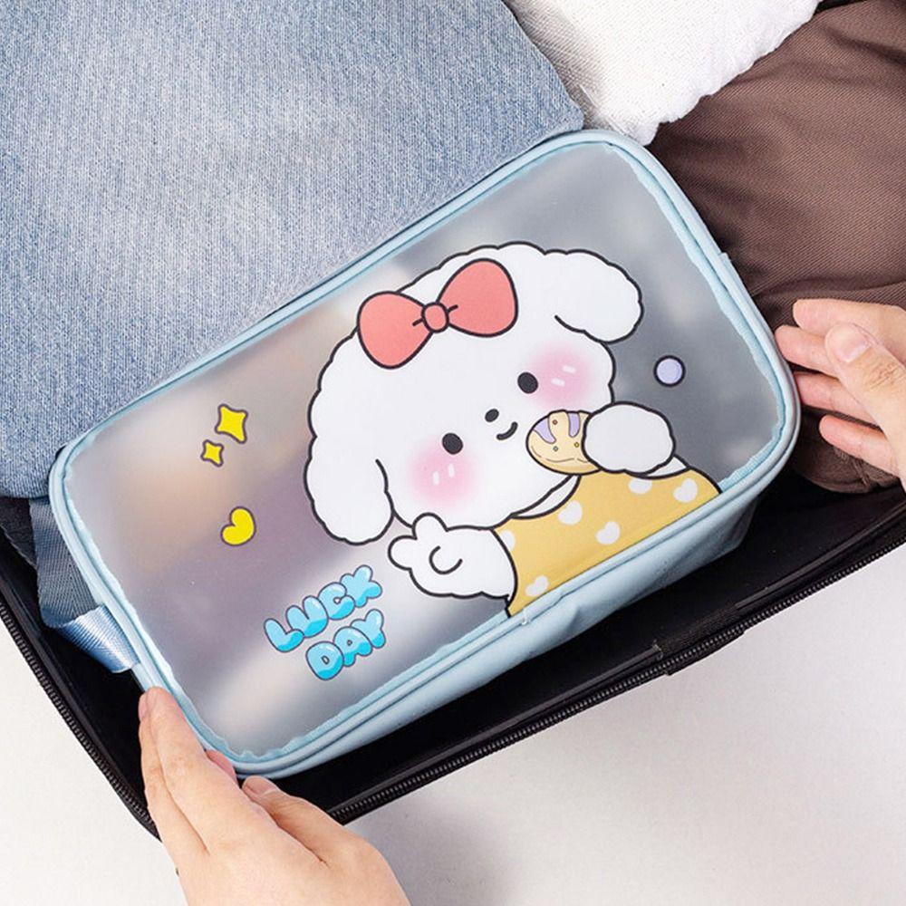 ПВХ мультяшная косметичка прозрачная косметичка дорожная сумка для хранения туалетных принадлежностей