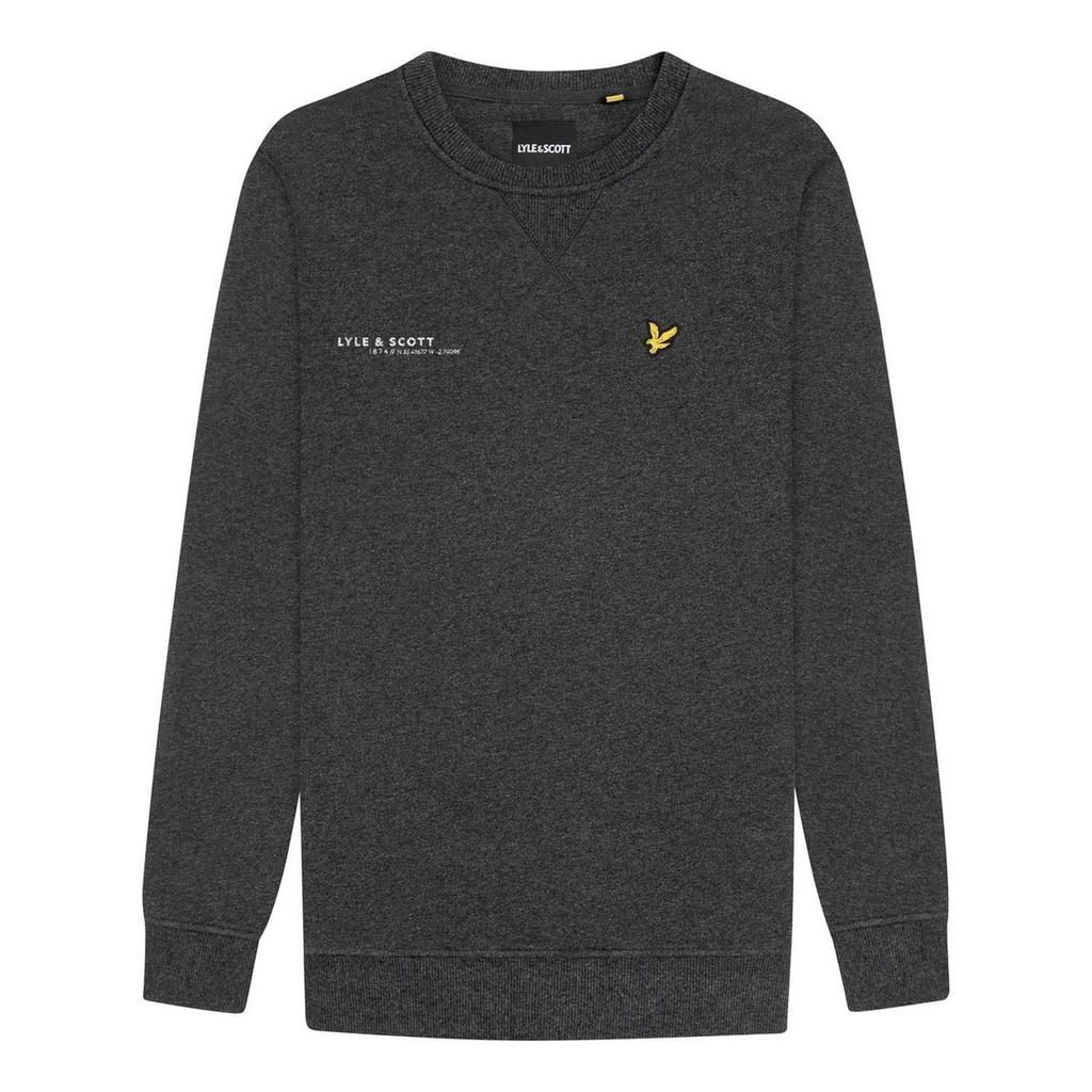 Lyle & Scott Мужская толстовка с круглым вырезом и принтом в едином стиле