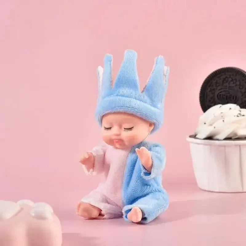 1 набор из 6 лесных кукол, имитация новорожденного, бионическая успокаивающая кукла, кукольные аксессуары, игрушки для девочек