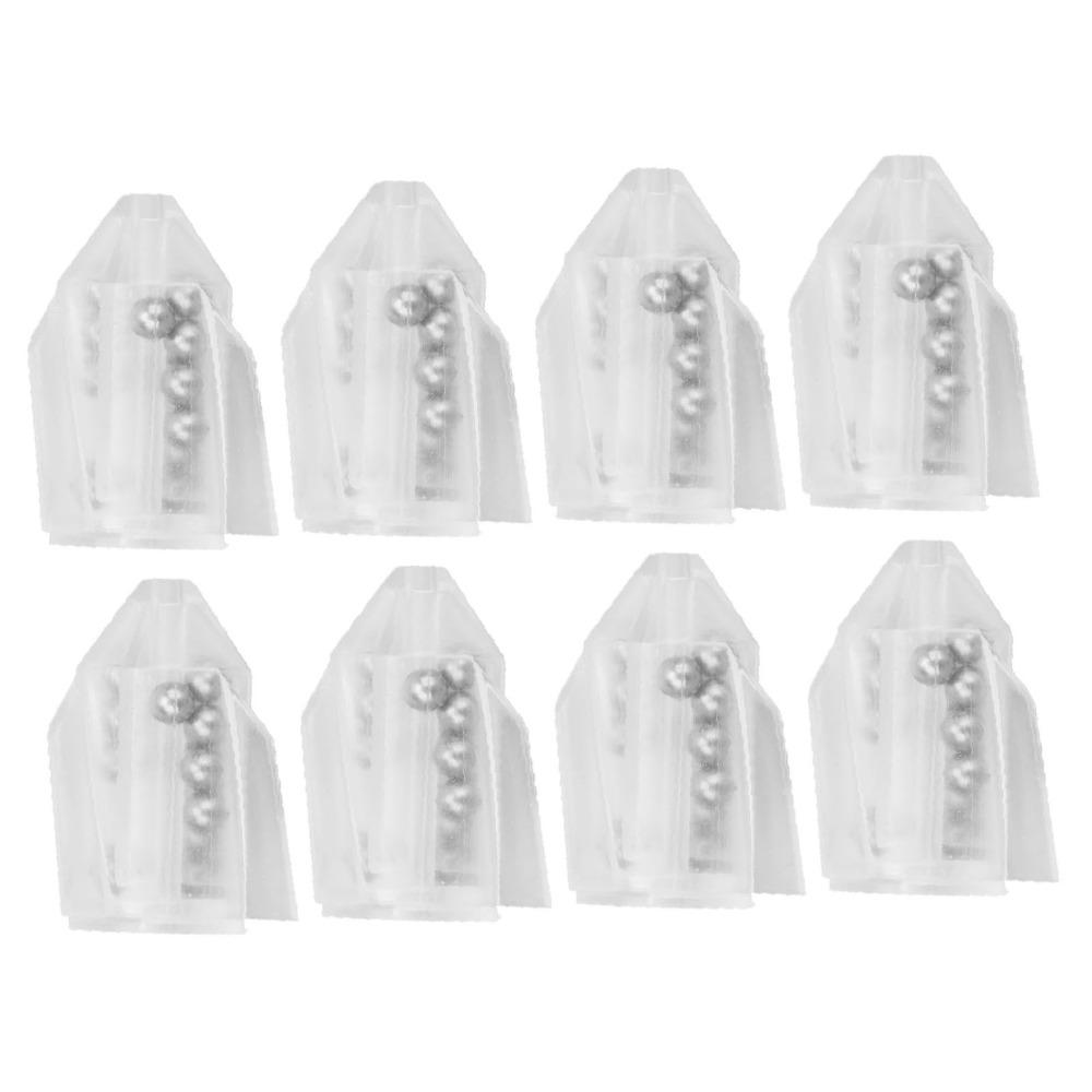 20PCS with Beads Fishing Lure Rattles PVC Fishing Bait Rattles Bait Weight Rattles Outdoor Fishing