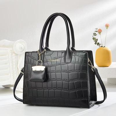 Новый высокоценный кулон для сумки с каменным узором Xiaobao Модная и атмосферная сумка через плечо Большой вместимости Сумка кроссбоди