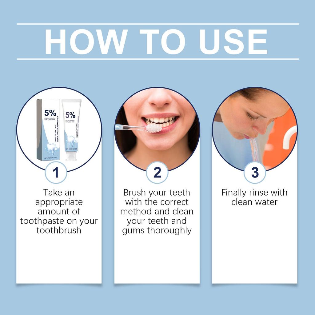 Восстанавливающая зубная паста Чистка зубов Восстановление гигиены Уход Пятна Мятная зубная паста