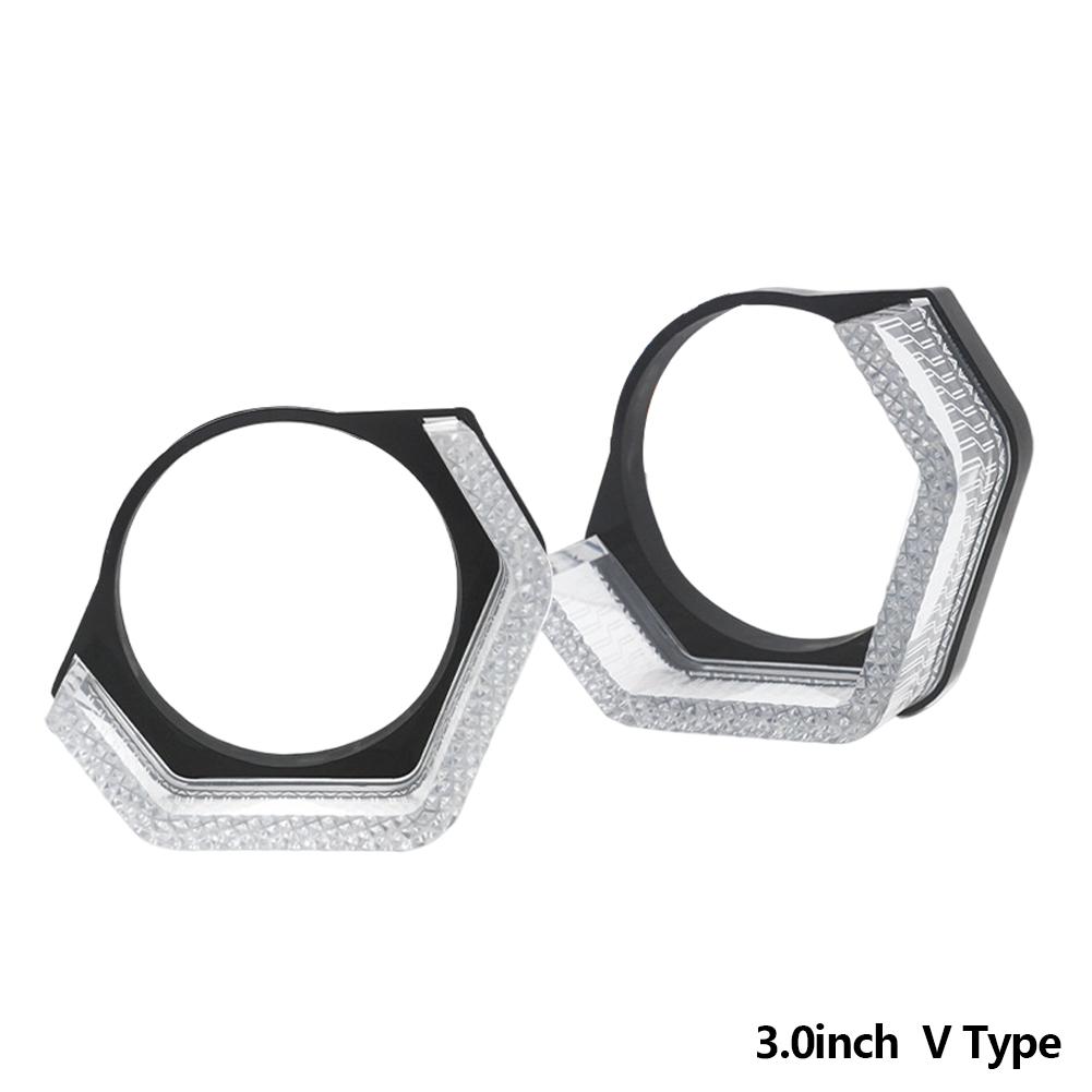 2 шт. 5D Светодиодные Хрустальные Ангельские Глазки Светодиодные Кольца Ангельские Глазки 2.5" 3" Автомобильные RGB Маски для Проекторных Линз Автомобильные Аксессуары Управление через Приложение ДХО