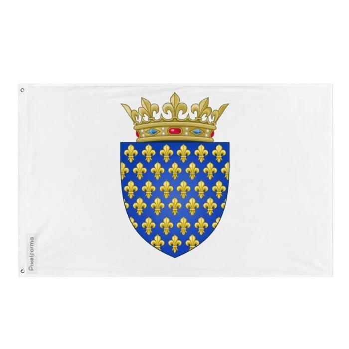 Drapeau - Rois De France - Avant 1376 - 128 X 192 Cm - Polyester - Impression Recto/verso