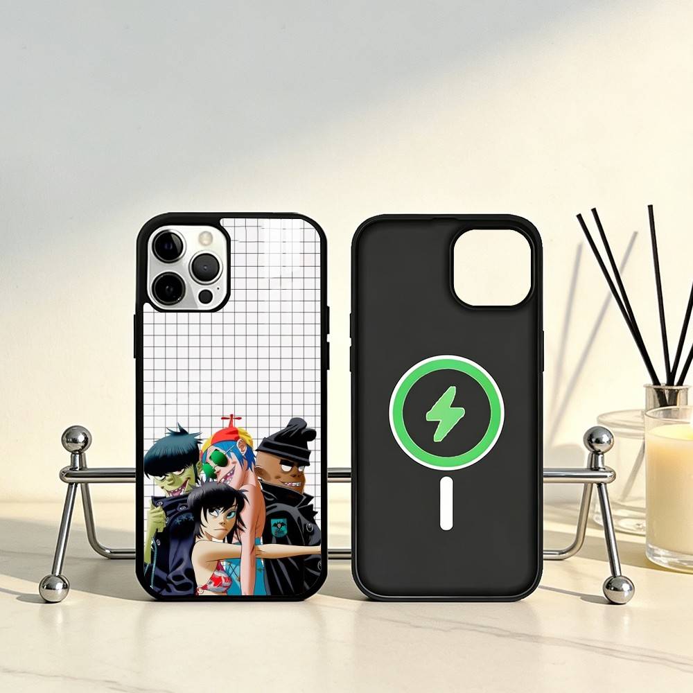 Anime G-Gorillaz Phone Case For iPhone17,16,15,14,13,12,11 Plus,Pro Max Magnetic For Magsafe Wireless Charging