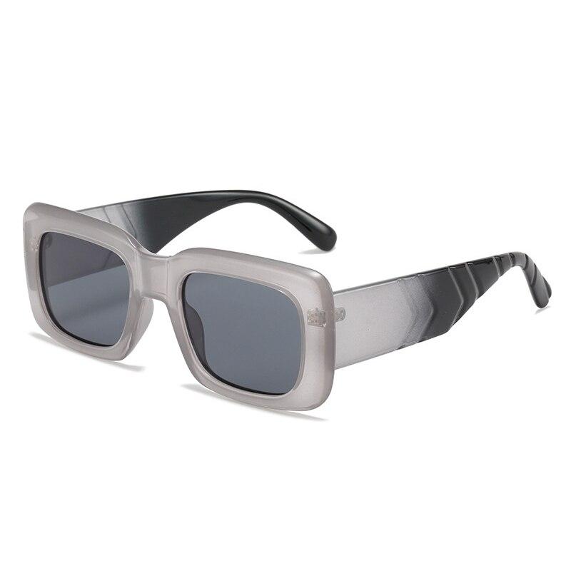 SO & EI ретро квадратные солнцезащитные очки женские модные брендовые дизайнерские широкие очки UV400 мужские оранжевые темно-зеленые солнцезащитные очки