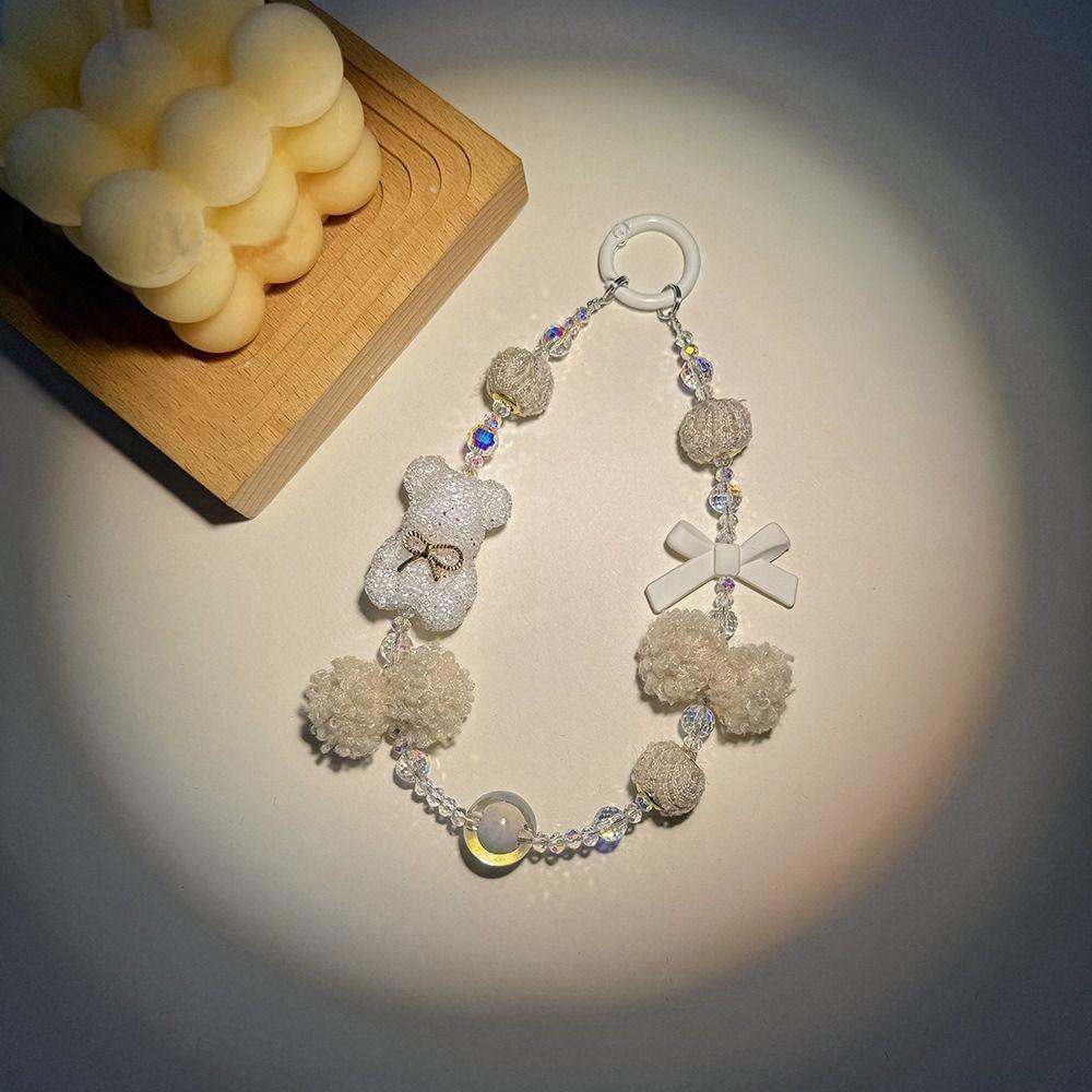 Бусины Медведь Телефон Шнур Y2k Сумка Подвеска Подвесной Роскошный Автомобиль Брелок Сумка Декор