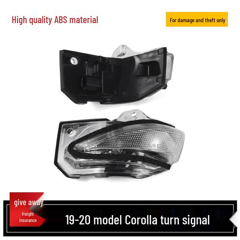 Compatible Cover for 2019-2020 Toyota Corolla Side Mirror Turn Signal