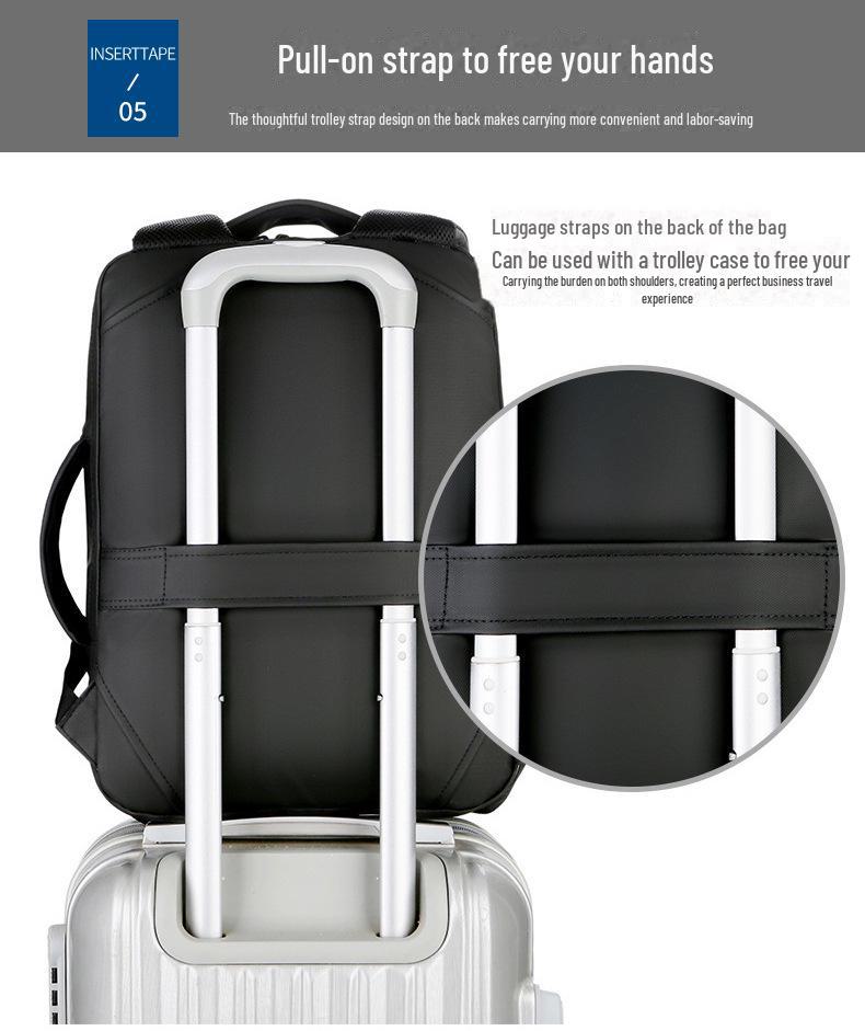 Мужской модный водонепроницаемый рюкзак для путешествий класса люкс: Вместительная, многофункциональная сумка через плечо для школы и ноутбука.