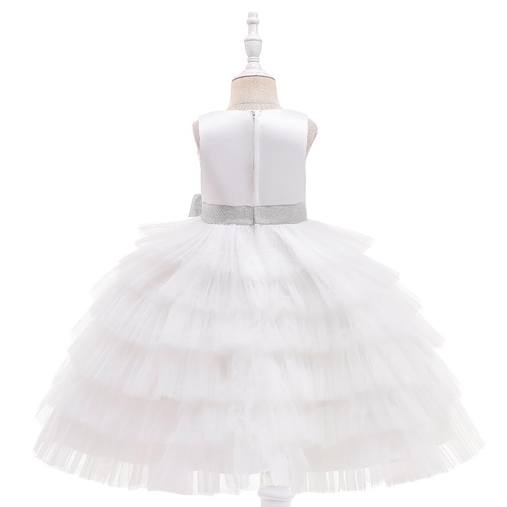 Летние нарядные платья для девочек 3-7 лет, Vestidos, пышное бальное платье, розовое платье принцессы на день рождения, платья с цветочным узором для девочек на свадьбу, детская одежда