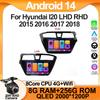 Caplay Android для Hyundai I20 LHD 2015 2016 2017 2018 совместим с европейской моделью GPS ISP Car Radio Bluetooth Auto BT NO 2 DIN
