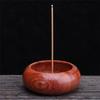 4 Holes Rosewood Bowl Shape Incense Burner Stick Holder Censer Home Decoration