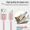 Copper Core Nylon Braided Cord High Strength Anti-winding Phone Data Cable Micro USB Interface 2A Fast Charging Cable for Android