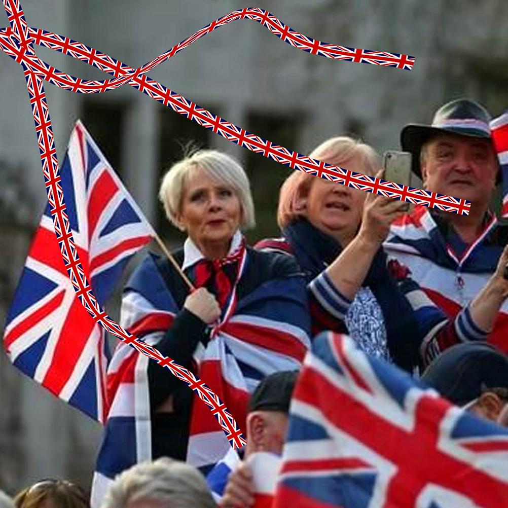 Лента Union Jack 38 мм с принтом флага Великобритании, репсовая лента для изготовления бантов для волос, лента для юбилея, браслет с флагом