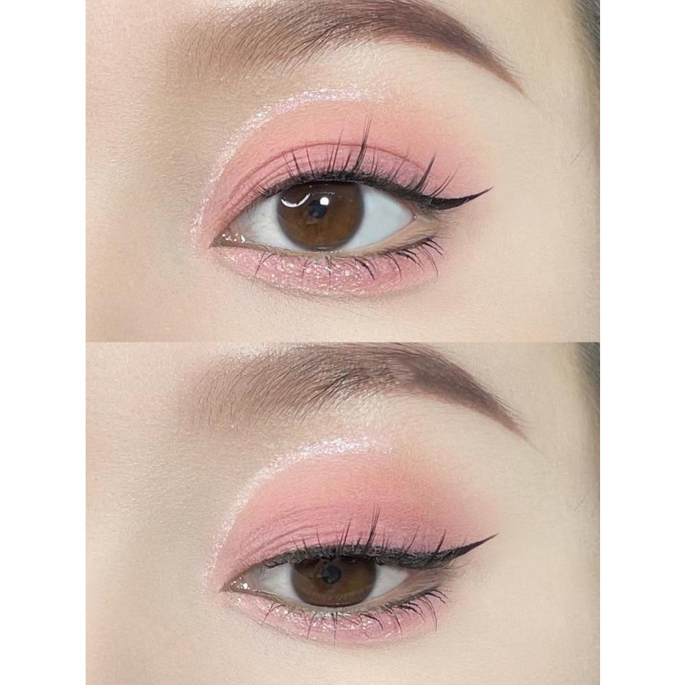 Жидкие тени для век Cool Black Series, перламутровая подводка для глаз, блестящие блестки, ручка шелкопряда, подсветка косметики для глаз, блестящий макияж