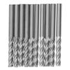 10Pcs 4 Flutes Milling Cutter No Burr Engrave Machine Knife 3.175x15mm for Acrylic MDF PVC