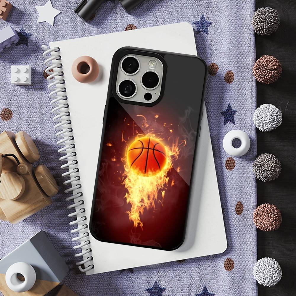 Спортивный Инвентарь Чехол для Баскетбола Для iPhone 13,15,17,14,Pro,Max,Для Magsafe,Plus,12,11,16,Mini,Магнитная Беспроводная Зарядка