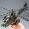 1/32 Модель вертолета AH-64 Apache Игрушка Сплав Литье под давлением Модель Самолета Со Звуком Светом Металлический Пропеллер Вращающийся Игрушки Для Мальчиков Подарки