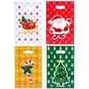 50 шт./100 шт. Рождественское украшение для дома Мультяшный принт Пакеты для вечеринки для печенья, конфет Упаковка для подарков Жемчужная пленка Праздничный Случайный