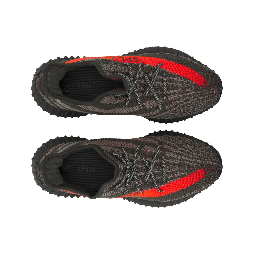adidas Кроссовки унисекс Yeezy Boost 350 V2 Carbon Beluga Grey Steeple-Gray Solar-Red HQ7045