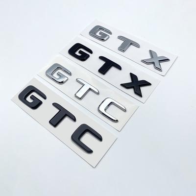 3D плоские буквы ABS эмблема GTX GTC ID4 ID6 для Volkswagen автомобиля задняя дверь крышка багажника заводская табличка значок логотип наклейка хром