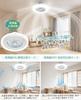 [2025 Starry Sky Effect] Ceiling Fan Light, Starry Sky Effect, 5-Blade, 4000lm, Fits 6-8 Tatami Mats, Stepless Dimming, Color Temperature Adjustment,