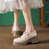 Thick-soled Small Leather Shoes Women's Muffin Soles Student Thick Heel Shallow Mouth Mary Jane Women's Single Shoes