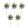 1/5Pcs Artificial Norfolk Pine Branch UV-Resistant Faux Cedar Stem Simulation Greenery Plants Fake Pine Needle Pick DIY Xmas Holiday Party Vase