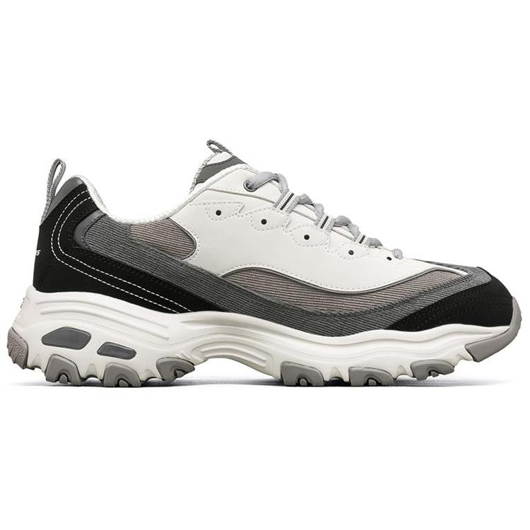 Skechers D'Lites 1.0 Низкие массивные кроссовки Мужские Черно-серые 237153-BKGY