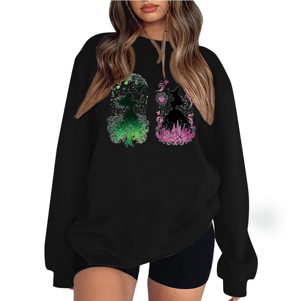 Женские топы с круглым вырезом и принтом из хлопка, повседневная мода, длинный рукав, пуловер, топ, блузка