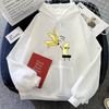 Naked Banana Aesthetic Hoodies Women/Men Cartoon Printed Sweatshirts Casual Tops Cartoon Unisex Autumn Winter Pullovers Hoody