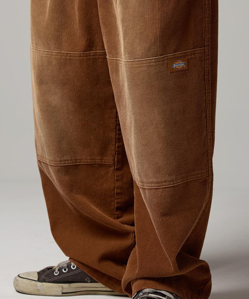 Dickies Стирка Широкие Вельветовые Брюки с Двойными Коленями Верблюжий
