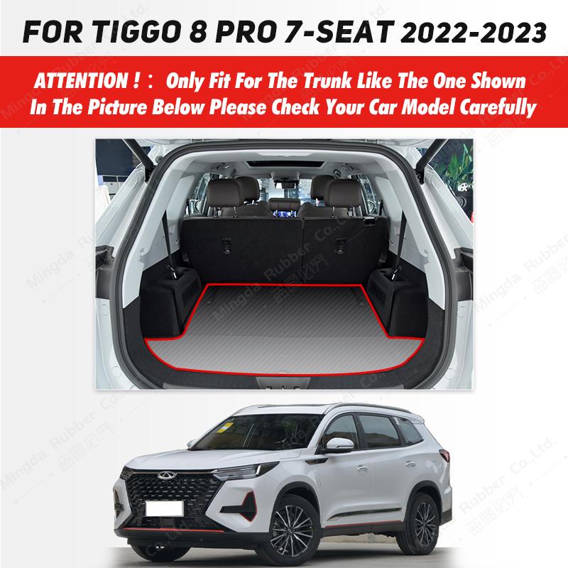Коврик в багажник автомобиля для Chery Tiggo 8 Pro 7-Seat 2022 2023, автомобильные аксессуары на заказ, интерьер автомобиля